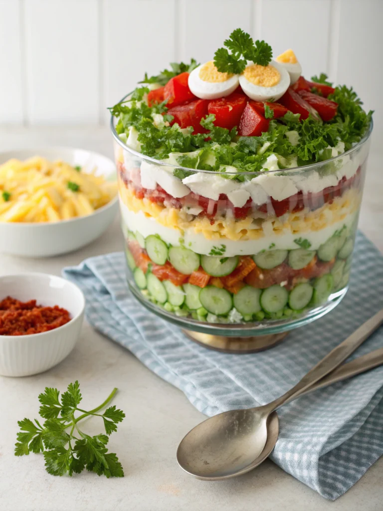 seven layer salad recipe