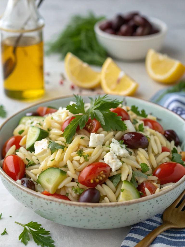 greek orzo salad