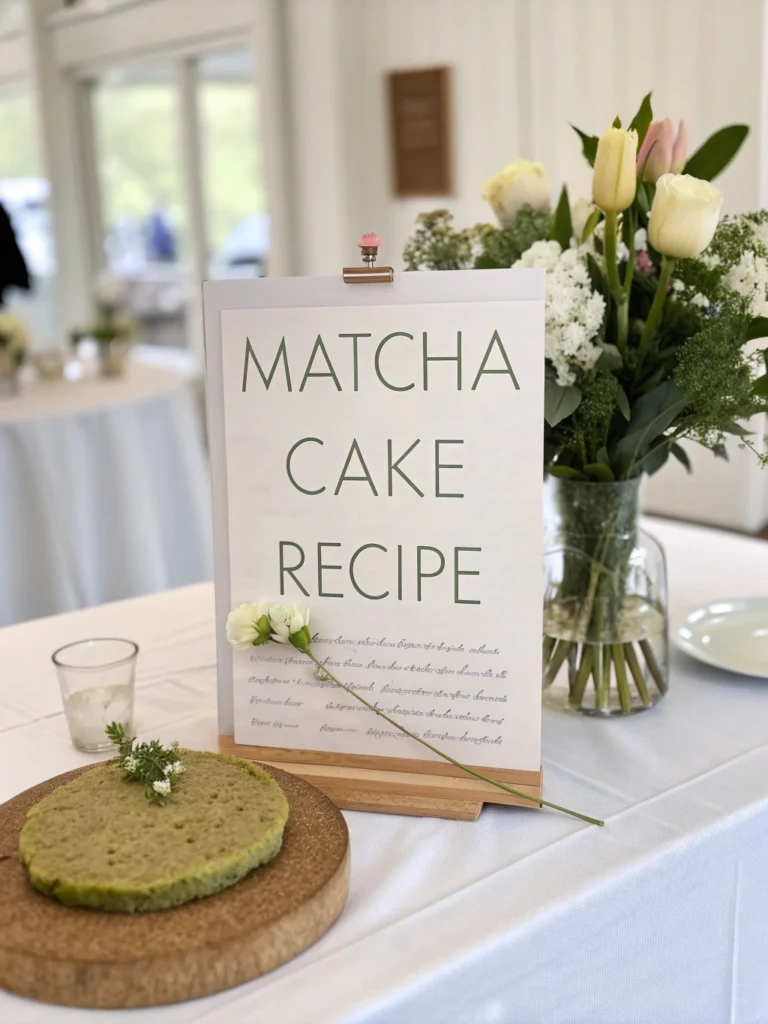 matcha cake recipe