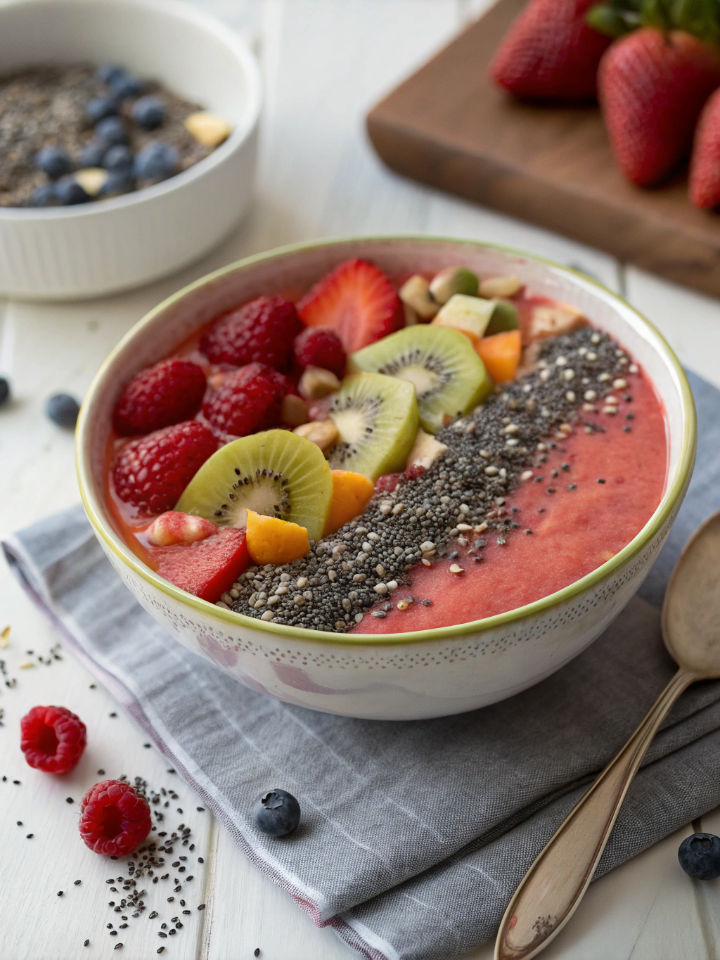 chia seeds in fruit smoothies