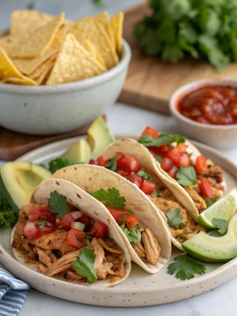 slow cooker chicken tacos