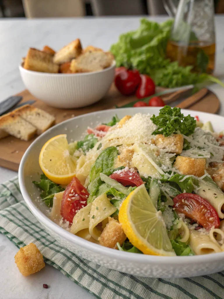 caesar pasta salad